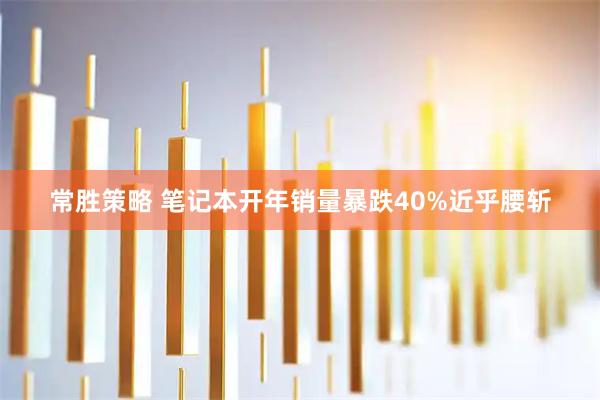 常胜策略 笔记本开年销量暴跌40%近乎腰斩